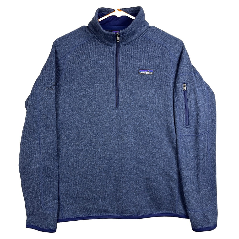 Patagonia Better Sweater Women's Size Large Fleece Navy Blue 1/4 Zip Pullover